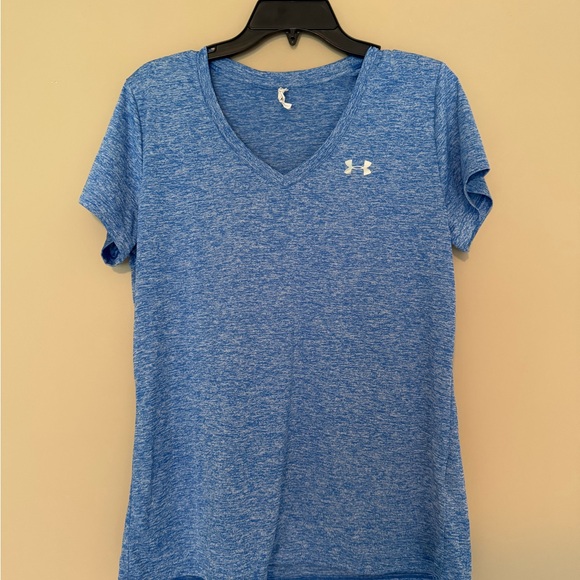 Under Armour Tops - Under Armour Women's Heathered Blue V-Neck Tee